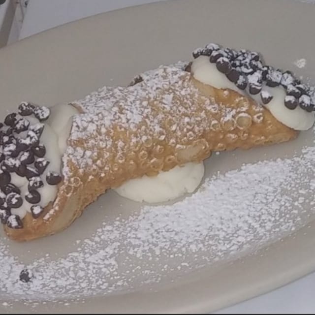 Homemade Cannoli.
