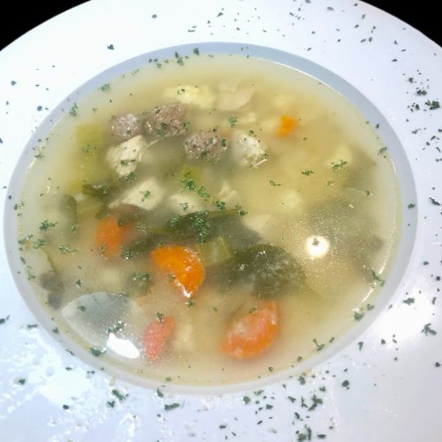 Homemade Italian Wedding Soup (Bowl).