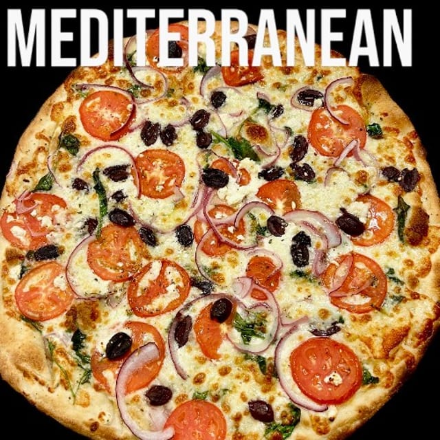 Mediterranean Pizza 16" Hand Tossed.