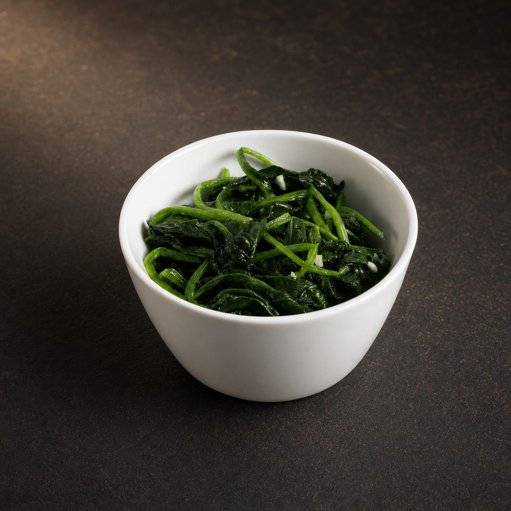 Sautéed Spinach.