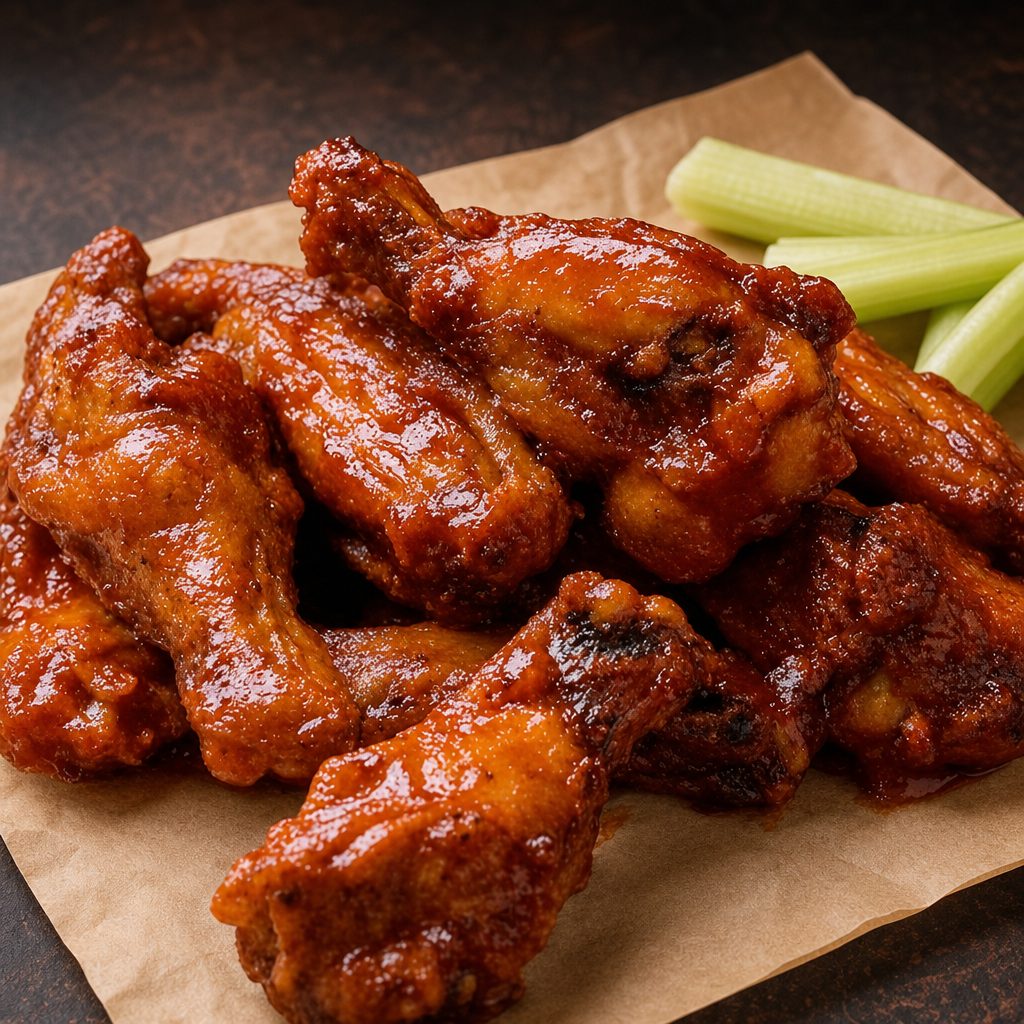 Bone in Jumbo Chicken Wings (6 Pieces).