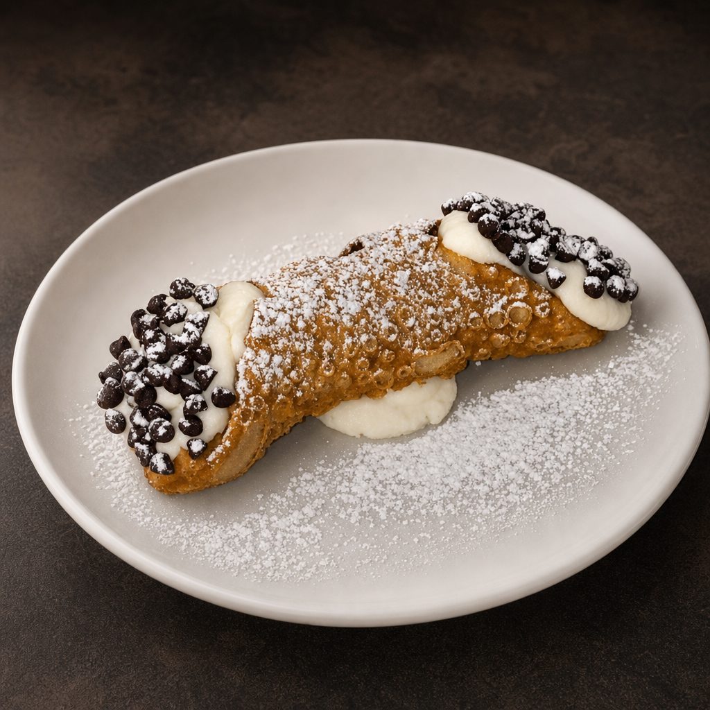 Homemade Cannoli.
