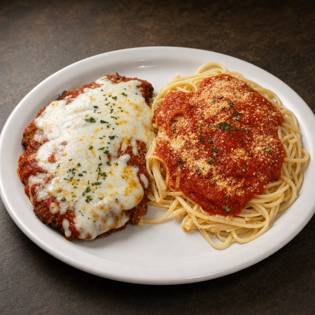 Veal Parmigiana.