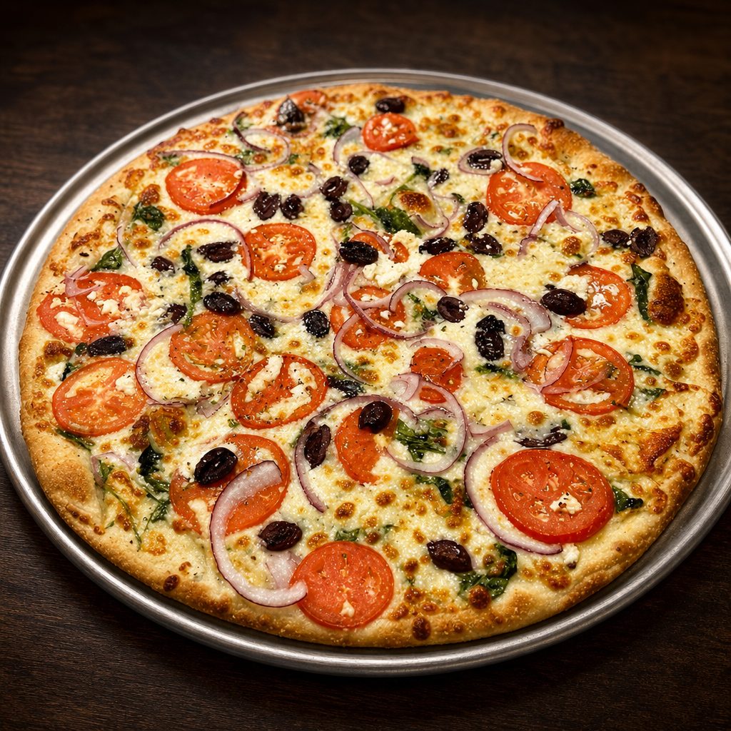 Mediterranean Pizza 16" Hand Tossed.