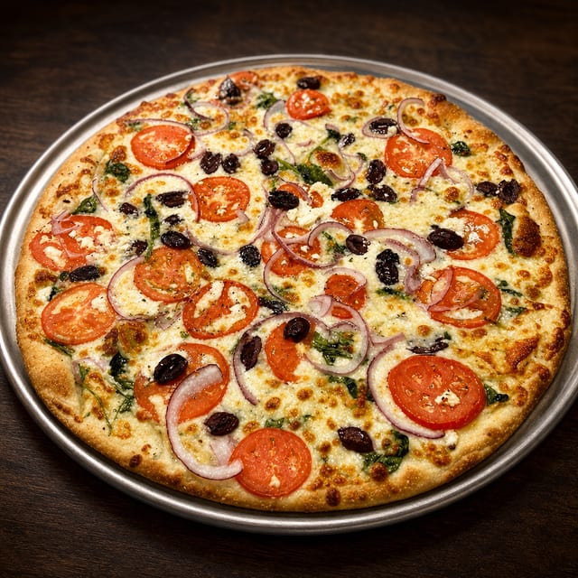 Mediterranean Pizza 16" Hand Tossed.