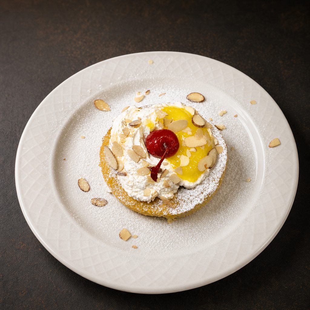 Homemade Lemon Cassata Cake.